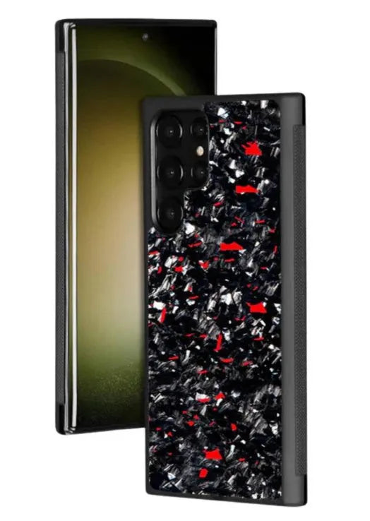 Samsung Galaxy S20/S21/S23 FE phone case with forged carbon fibre pattern in multiple colour options