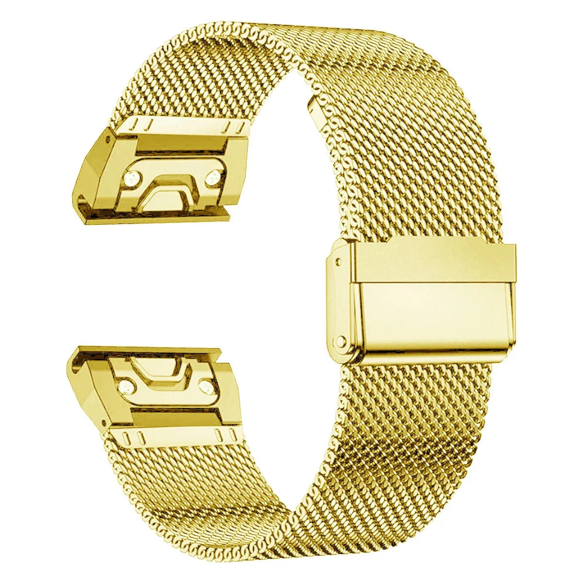 Stainless steel watch strap replacement for Garmin Fenix smartwatches in multiple colours