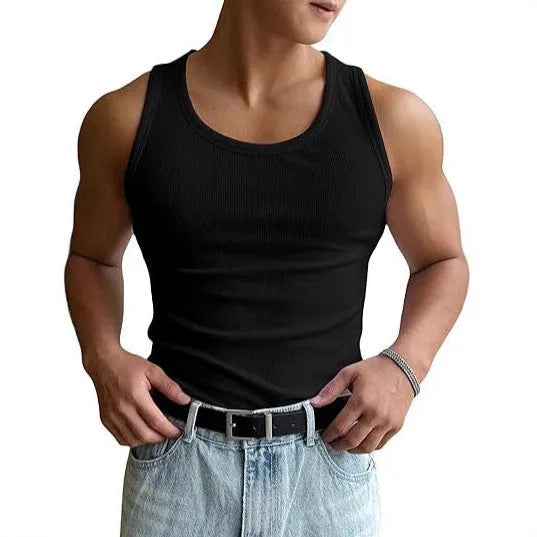 Men's tight-fitting round neck workout t-shirt in polyester available in six colours