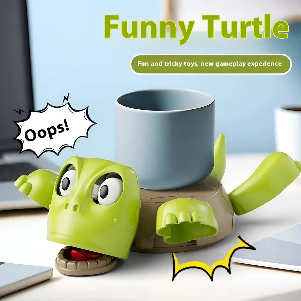 Turtle-shaped ABS coaster in light green colour with heat insulation properties