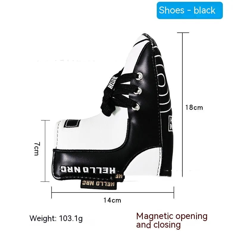 Golf straight bar putter sleeve in various novelty designs with PU waterproof exterior