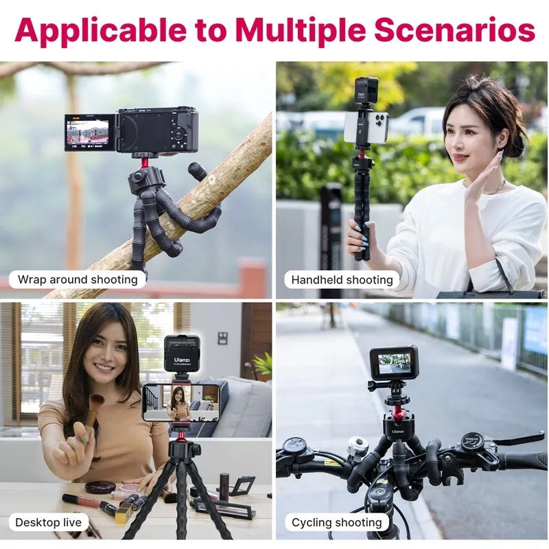 Photography VLOG suite with tripod for mobile and DSLR cameras in 2985 set