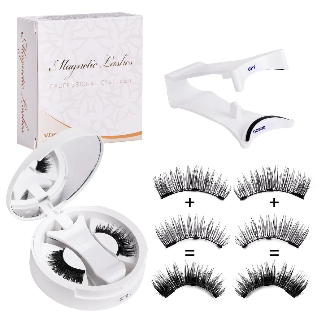 Portable chemical fibre false eyelash storage box with integrated soap holder compartments