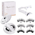 Portable chemical fibre false eyelash storage box with integrated soap holder compartments