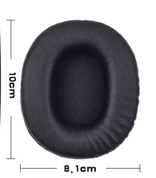 Black soft PU leather replacement earmuff covers for Sony MDR-1R headphones