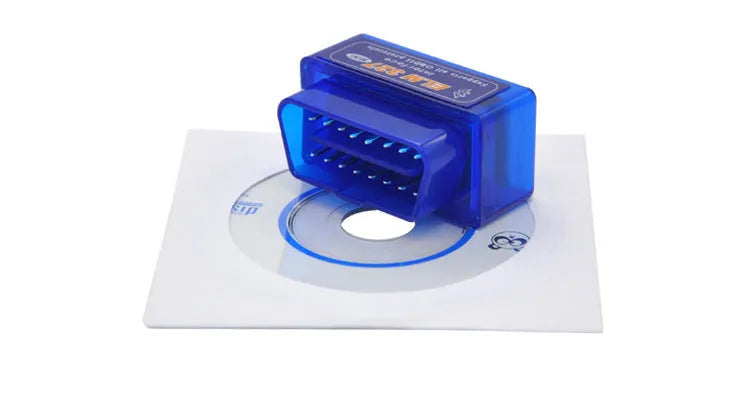 ELM327 Bluetooth OBD2 automotive diagnostic scanner with compact 45mm design for fault code reading
