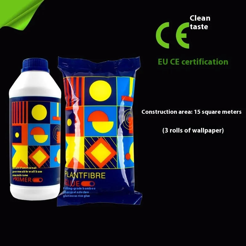 Glutinous rice wallpaper glue rolls with clean smell formaldehyde-free formulation
