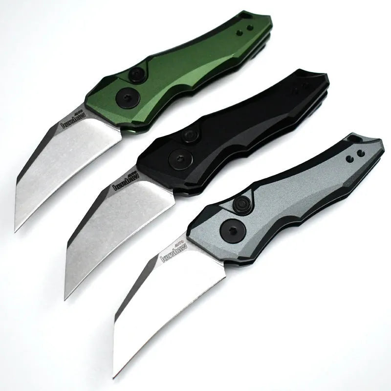Outdoor folding pocket knife in black, grey or green with 150mm length