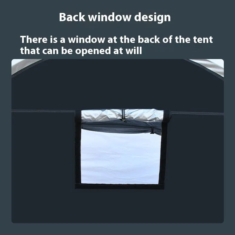 Black outdoor bicycle storage tent measuring 185cm with space for 2-3 bikes