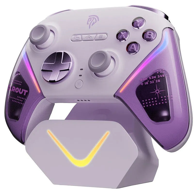 Rocker Smart Startstop Charging Base for gaming controllers with type-c port and double-cut trigger design