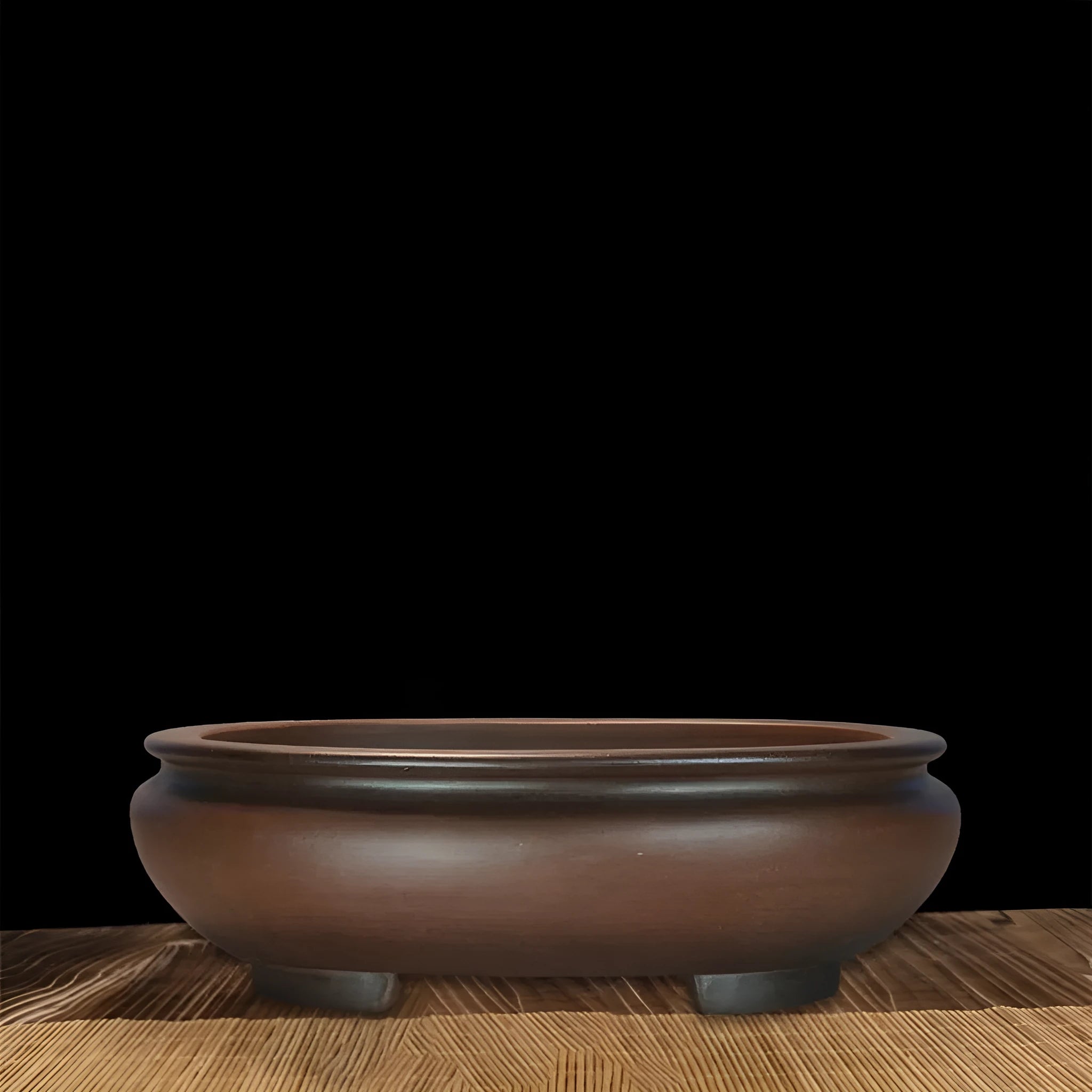 Purple clay handmade desktop flowerpot with classical style measuring 58cm wide