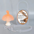 Small mushroom gum food grade silicone gel in pink or nano colour with transparent box.