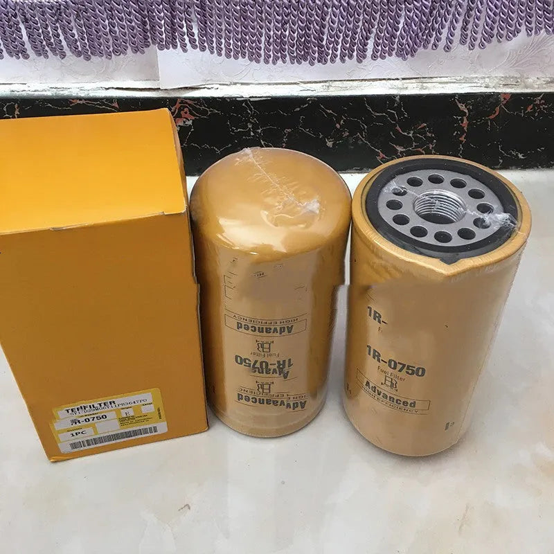 1R-0750 diesel fuel filter element with filter paper construction for oil impurity removal