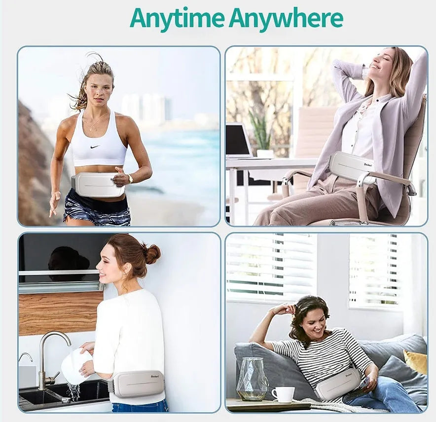 White tummy machine abdominal exercise wheel for core strength training
