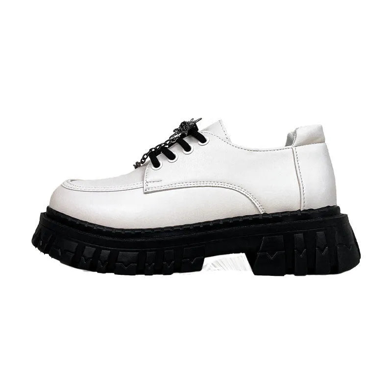 Women's Duke Asterism loafers with preppy style, round toe, and cross strap with metal detail.