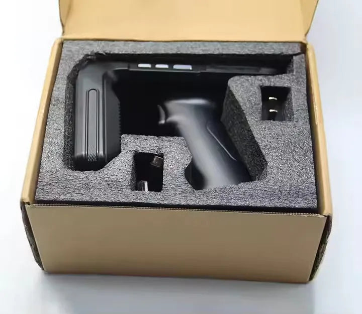 SLP-05 handheld Android mobile computer with UHF RFID reader for warehouse and logistics use.