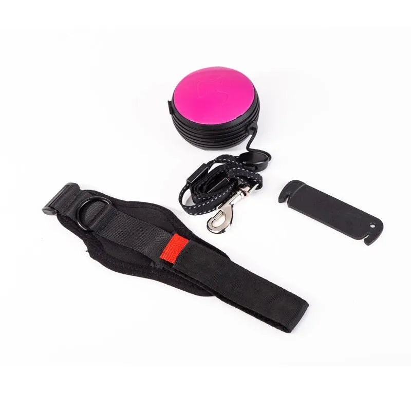 3 metre automatic retractable dog lead in six colour options with lockable brake