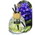 Glass car aromatherapy ornament in bottle shape for loose incense with six fragrance colour options