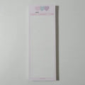 Half-B5 vertical notepad for English learning with pink, purple, or blue cover options