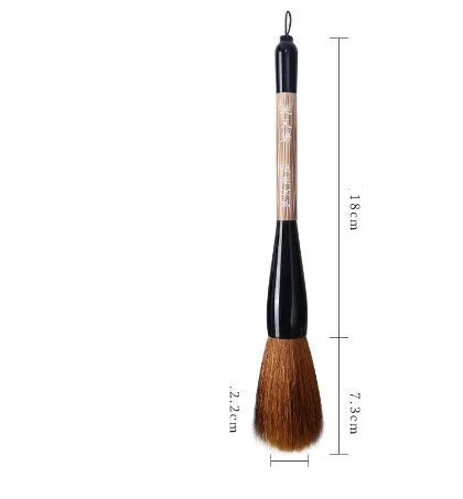 Large traditional Chinese calligraphy brush with mixed wolf and sheep hair bristles for wrist painting