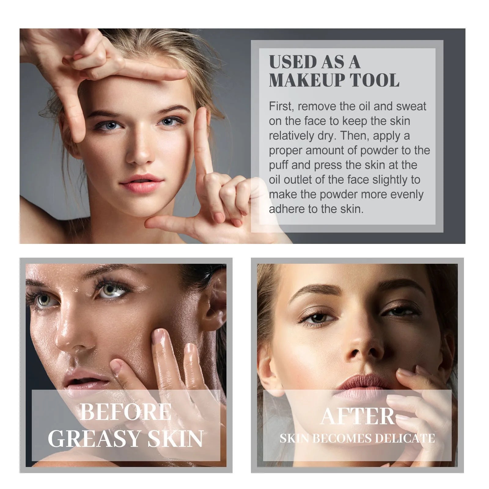 8g compact of natural finish long-lasting finishing powder in beige and ivory tones.