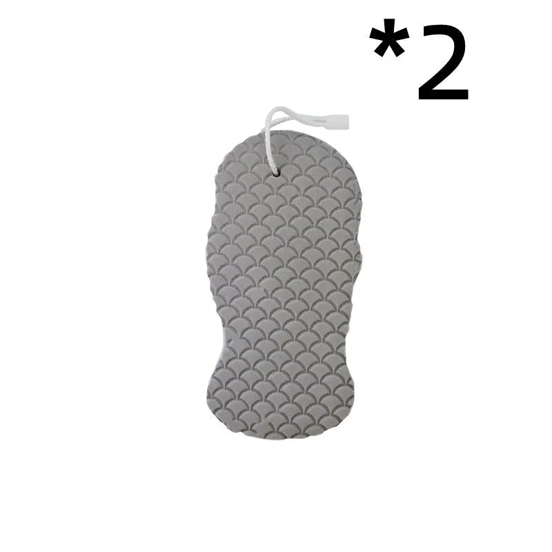 3D fish scale pattern bath sponge in light blue colour showing textured exfoliating surface