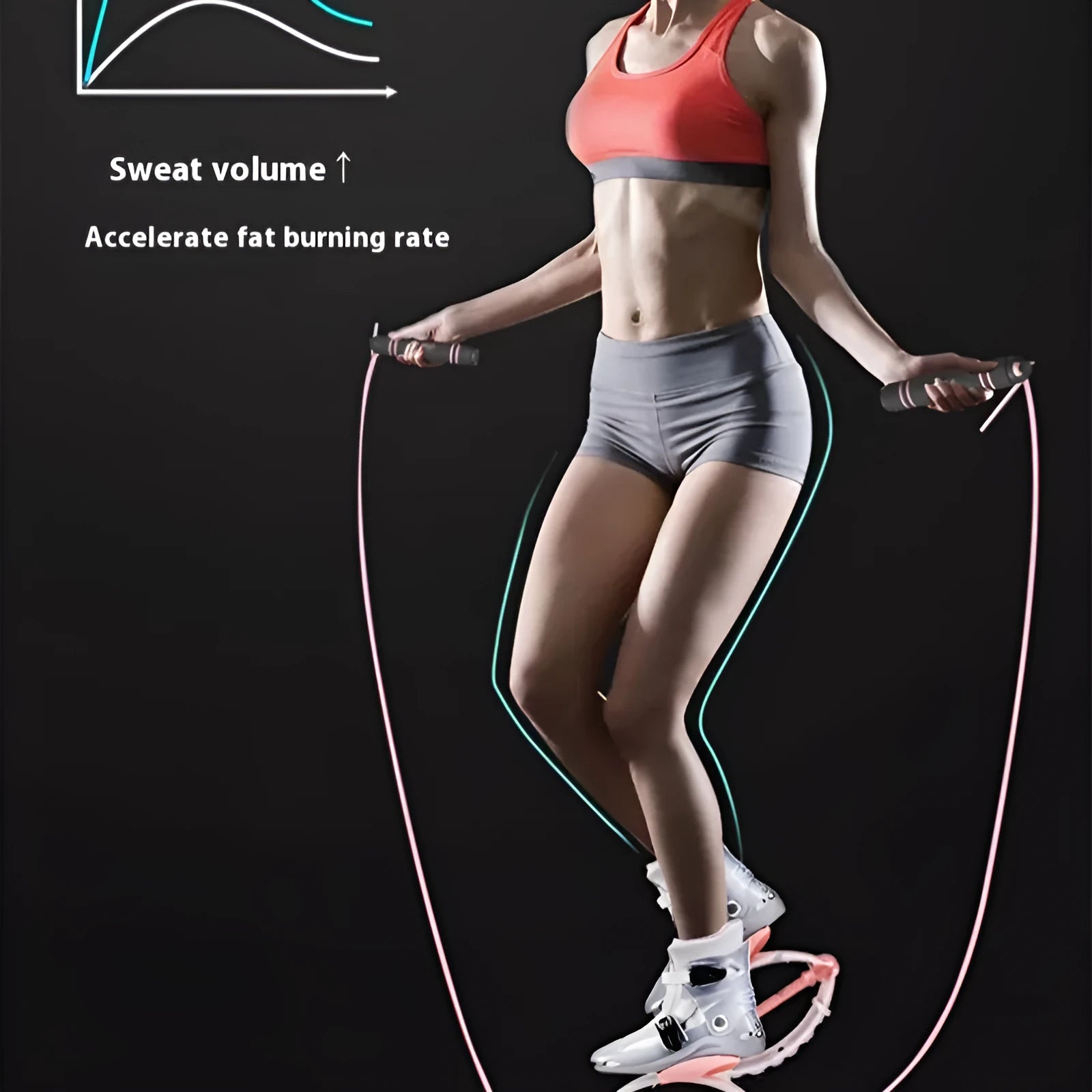TPU sports bouncing shoes for adults in multiple colour options including black silver and rose pink.