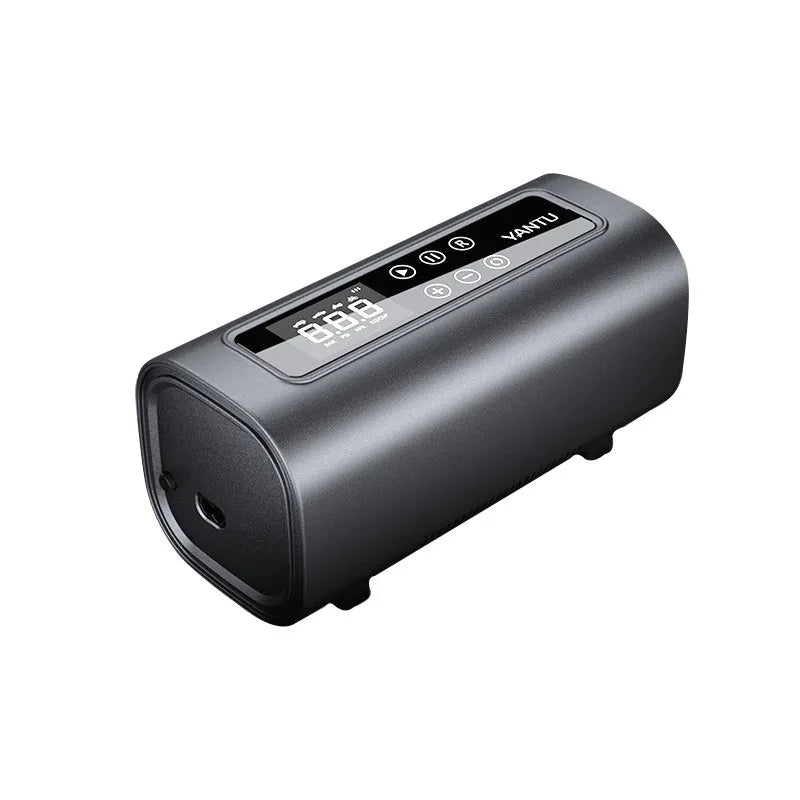 CS-V8 electric tyre pump with digital display, 600cm cable, and pressure gauge for vehicle inflation