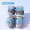 Cartoon style summer dog shoes in Bondi Blue colour with breathable anti-scald design for paw protection