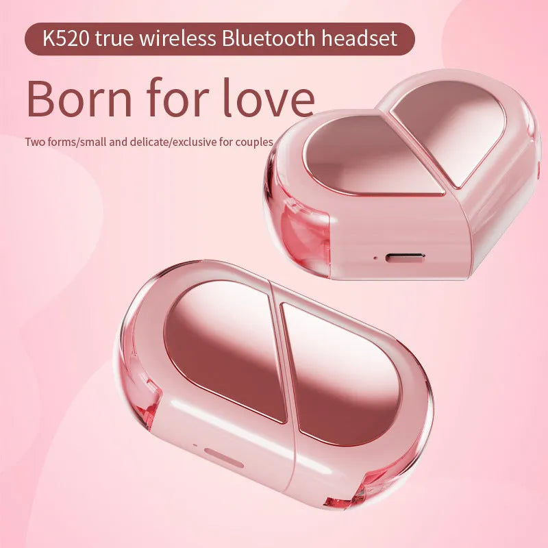 Creative Rotatable K520 Bluetooth headset in black, featuring rotatable earpieces and plastic construction