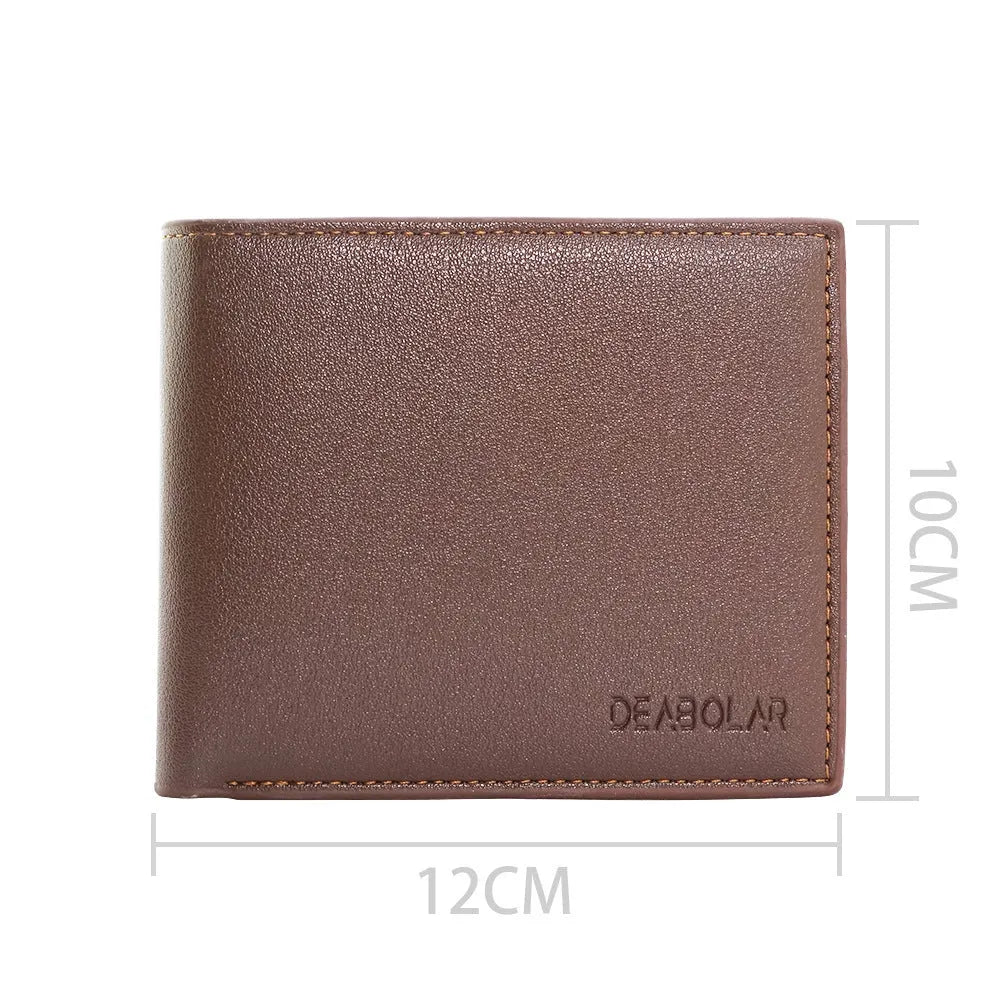 Men's brown leather wallet with a silver zipper closure laid flat.