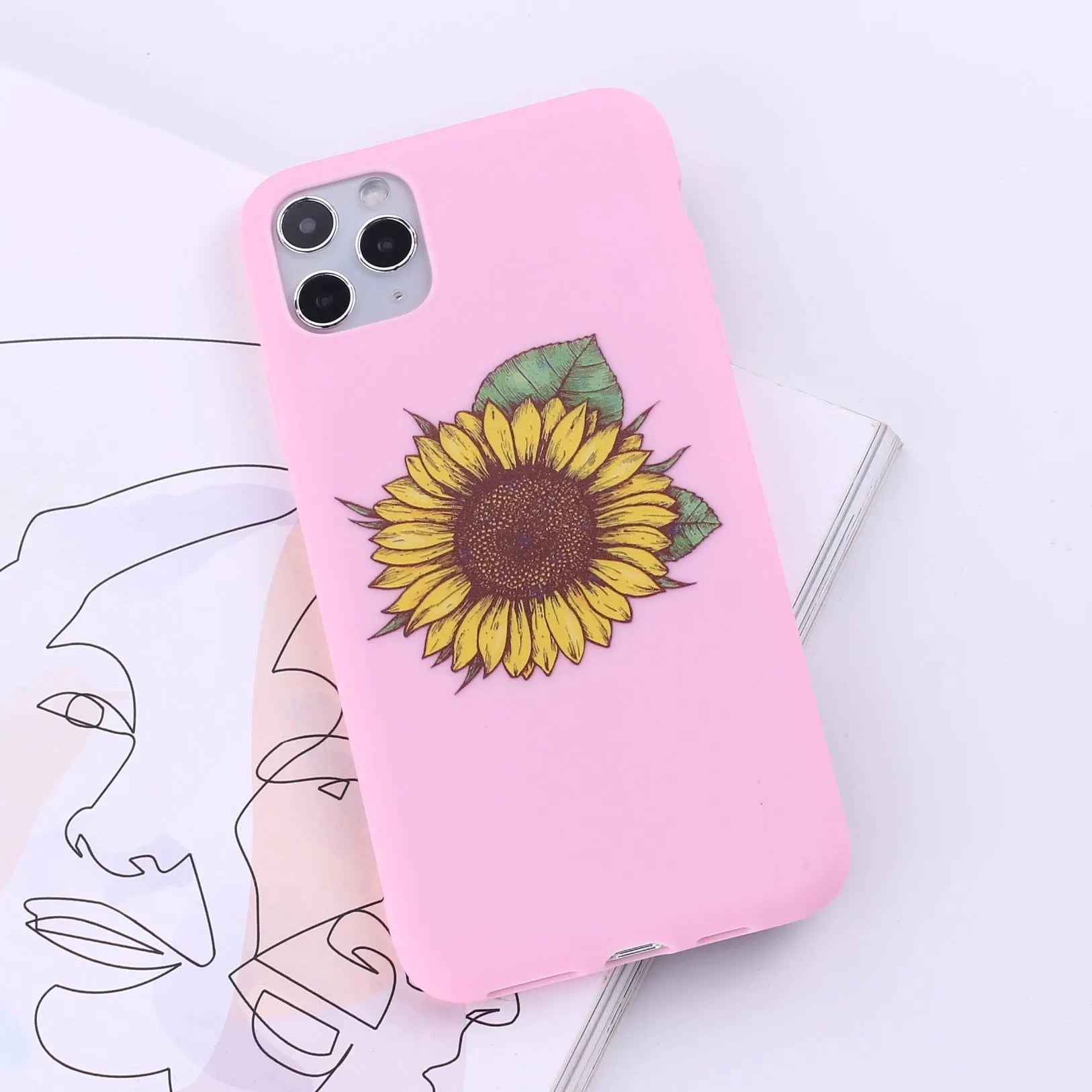 TPU mobile phone case for iPhone in multiple colour options showing back cover design