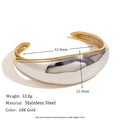Gold tone geometric jewellery set including earrings, bracelet and necklace with round ring design elements