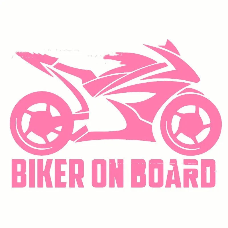 Motorcycle car reflective stickers in multiple colours with two size options on vehicle surface