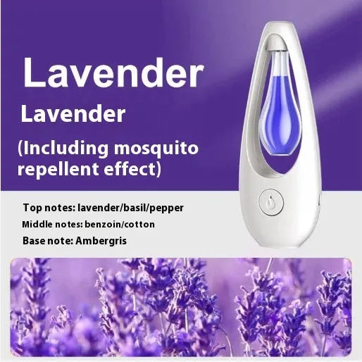 Ultrasonic aroma diffuser and mosquito repellent device with essential oil or repellent liquid bottle
