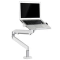 Aluminium computer stand with air pressure arm bracket in black or silver colour