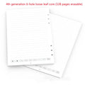 64-page loose leaf notebook refill paper with Zodiac Forest Paper and writing instrument refills