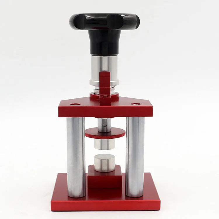 Watch back cover press tool with spiral cap presser and 20 plastic moulds for household watch repair