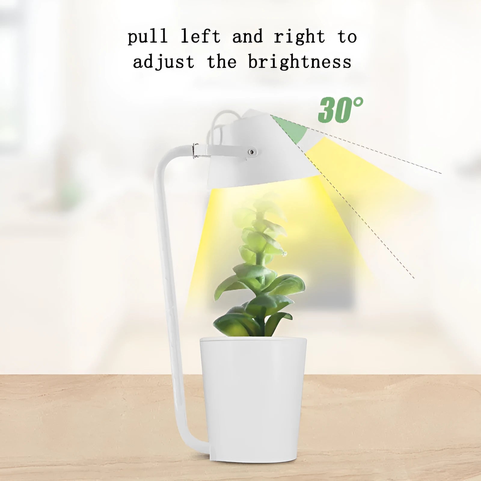 White plastic desktop hydroponic growing system for soilless indoor plant cultivation