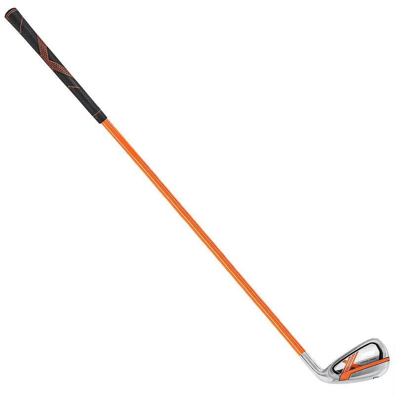 Golf swing trainer soft iron club 38.5cm in orange for practice