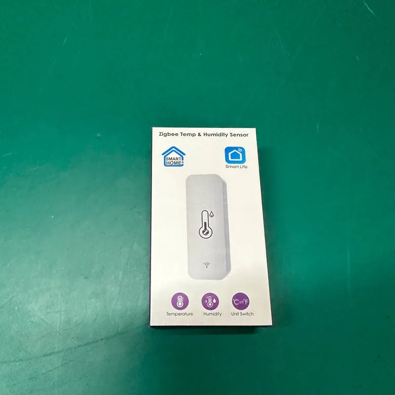 WiFi Zigbee temperature humidity sensor with ABS housing measuring 72mm x 25mm x 20mm