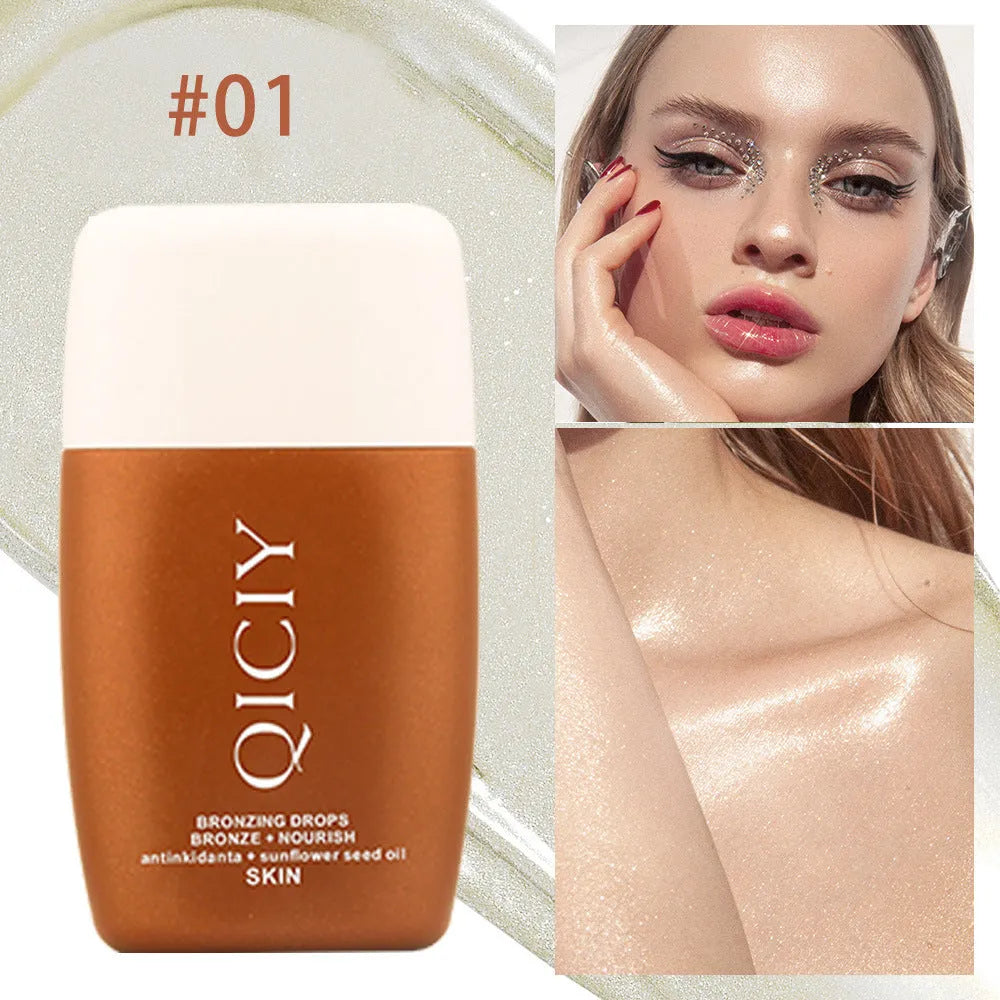 30ml contouring liquid bottle for face and body brightening with four shade options