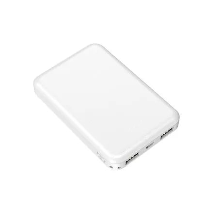Black universal USB power bank for electric heating vests showing compact size.