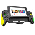 Yellow-green ABS plastic game controller with in-line grip design for Switch and PC