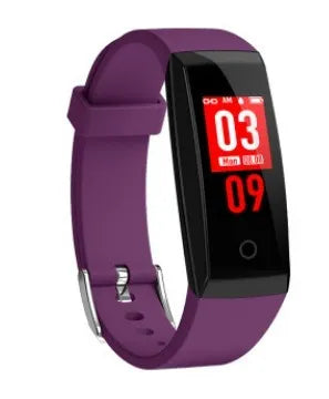 Colour screen smart bracelet with OLED display showing notifications