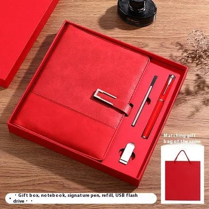 A5 soft leather notebook with PU cover and wood-free paper in choice of five colours
