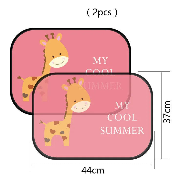 Black nylon mesh electrostatic car sunshade for side window installation without adhesive