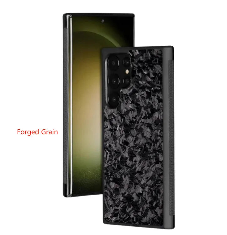 Samsung Galaxy S20/S21/S23 FE phone case with forged carbon fibre pattern in multiple colour options