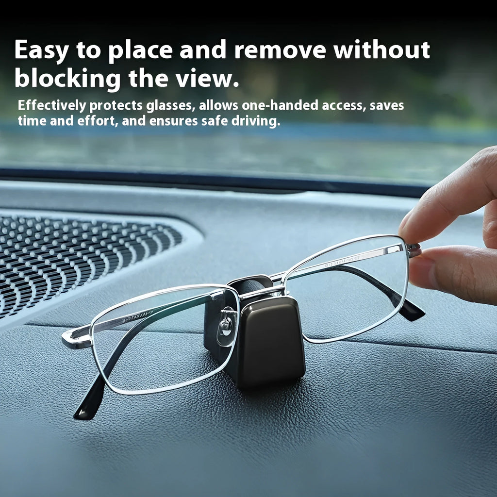 Zinc alloy car dashboard sunglasses clip with leather finish in choice of colours
