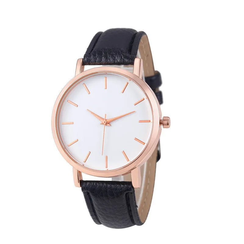 35.5mm square quartz wristwatch with PU leather strap in thirteen colour options